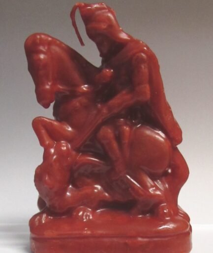 Candela Figurativa Ogun\ San Giorgio Rossa