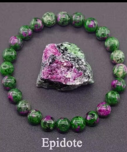 Bracciale In Pirite Verde Rosato