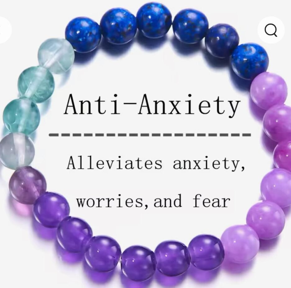 Img questo bracciale in perline natuarale colorate calma l ansia, la paura, rinforza la mente (1)