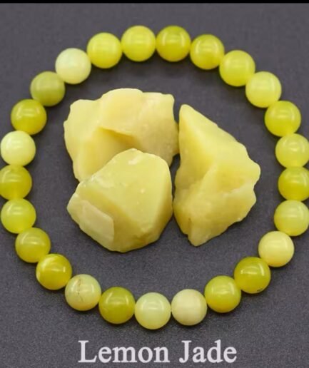 Braccialetto In Pietre Lemon Jade  Giallo