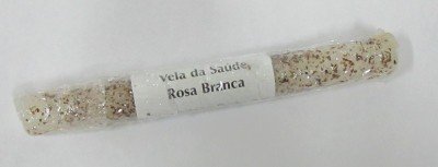Candela Stilo Alle Erbe Rosa Bianca